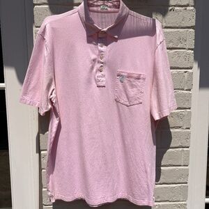 Johnnie-O Hangin Out polo shirt pink Large